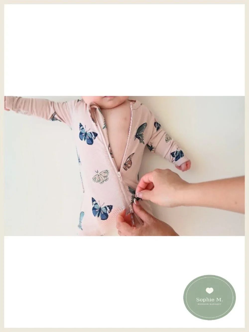 Baby Footie Sleeper Dual Zipper Bamboo Rayon Stretch